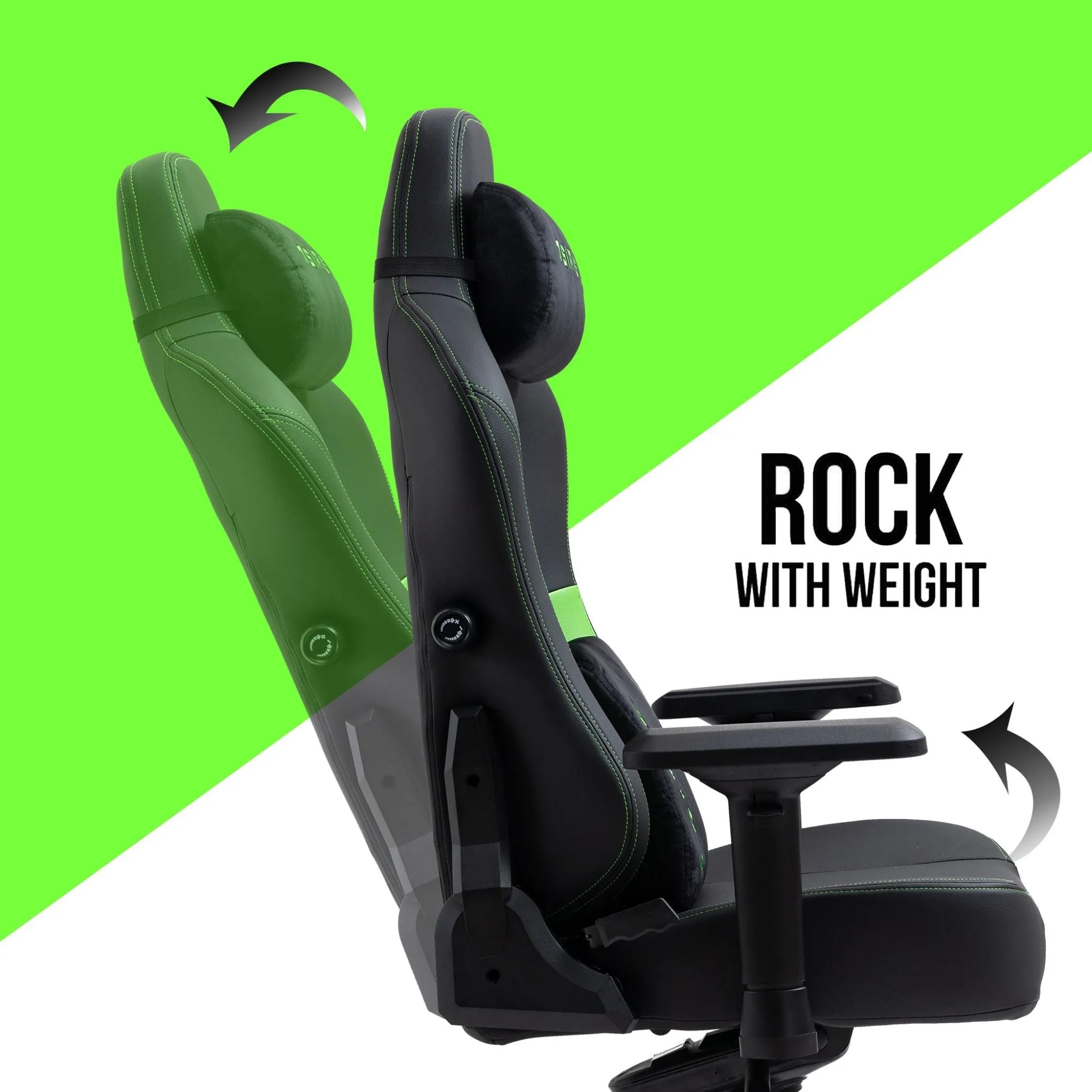 Osiris Series Gaming Chair With Massage Lumbar Pillow & 4D Armrest By HDCANADA