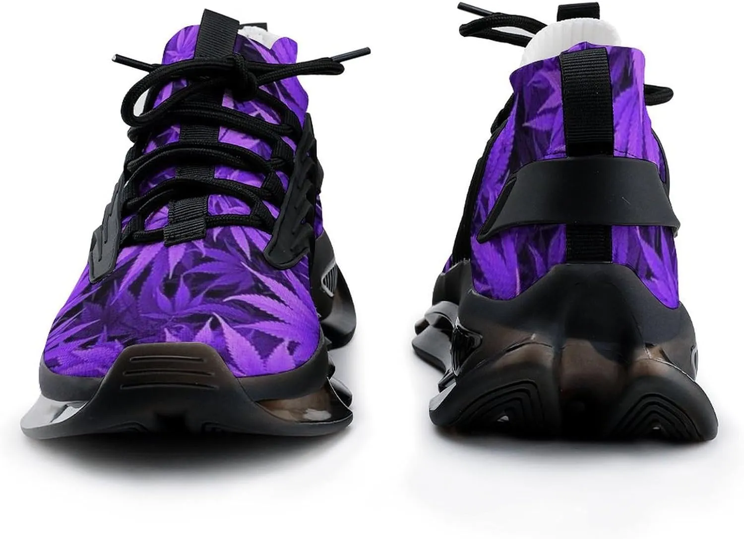 Purple Pot Leaf Weed Men's Running Sports Walking Shoes Athletic Training Shoe Breathable Non Slip Sneakers