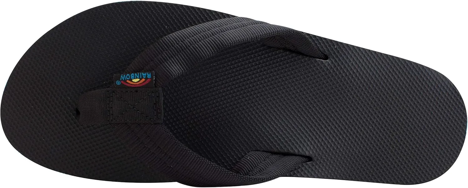 Rainbow Sandals Men's Single Layer Soft Top 1" EVA Rubber Filled Nylon Strap
