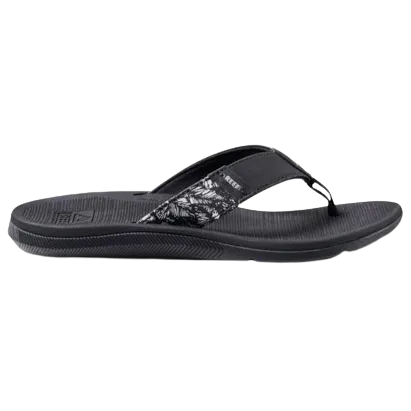Reef Women's Santa Ana Sandal - Black/White - 40% OFF
