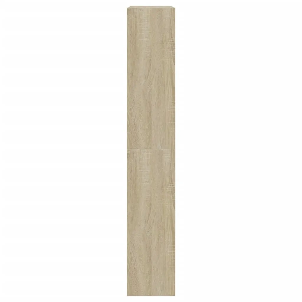 Shoe Cabinet Sonoma Oak 60x21x125.5 cm Engineered Wood