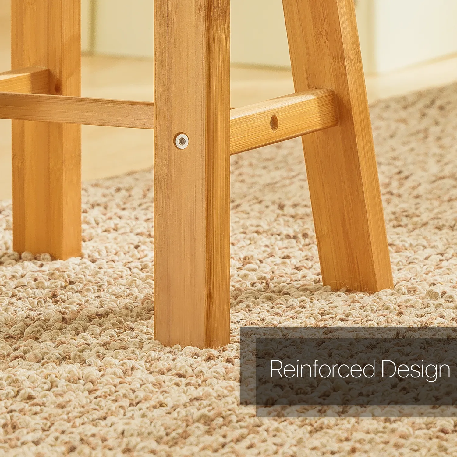 Simple Stool Foot Rest - Rectangle - Natural