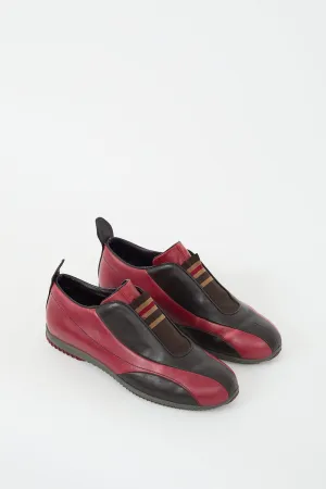 Sport Vintage Red & Black Leather Sneaker