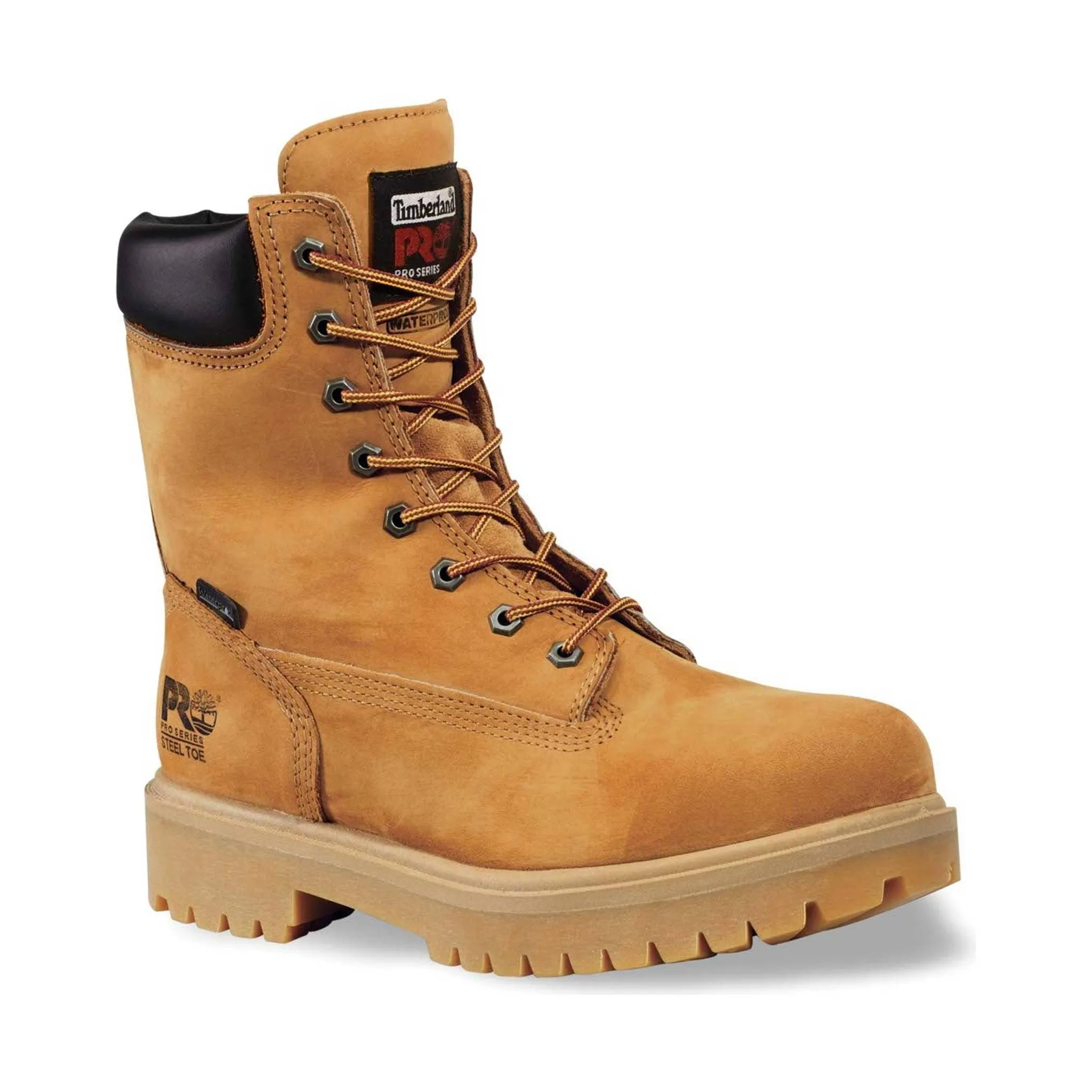 Timberland Pro Men's 8 Inch Direct Attach Steel Toe Work Boots - Wheat Nubuck