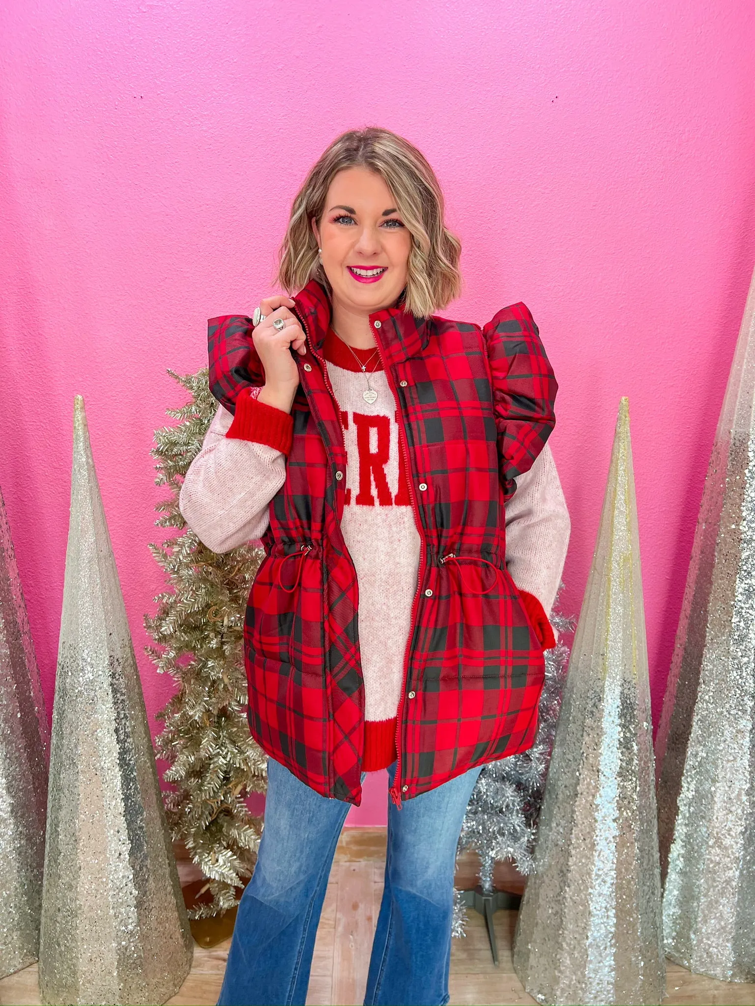Under The Tree Vest - Red