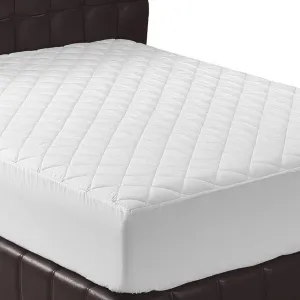 Utopia Bedding Quilted Fitted Mattress Pad (Queen) - Mattress Cover Stretches up to 16 Inches Deep - Mattress Topper