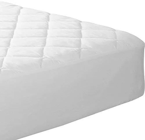 Utopia Bedding Quilted Fitted Mattress Pad (Queen) - Mattress Cover Stretches up to 16 Inches Deep - Mattress Topper
