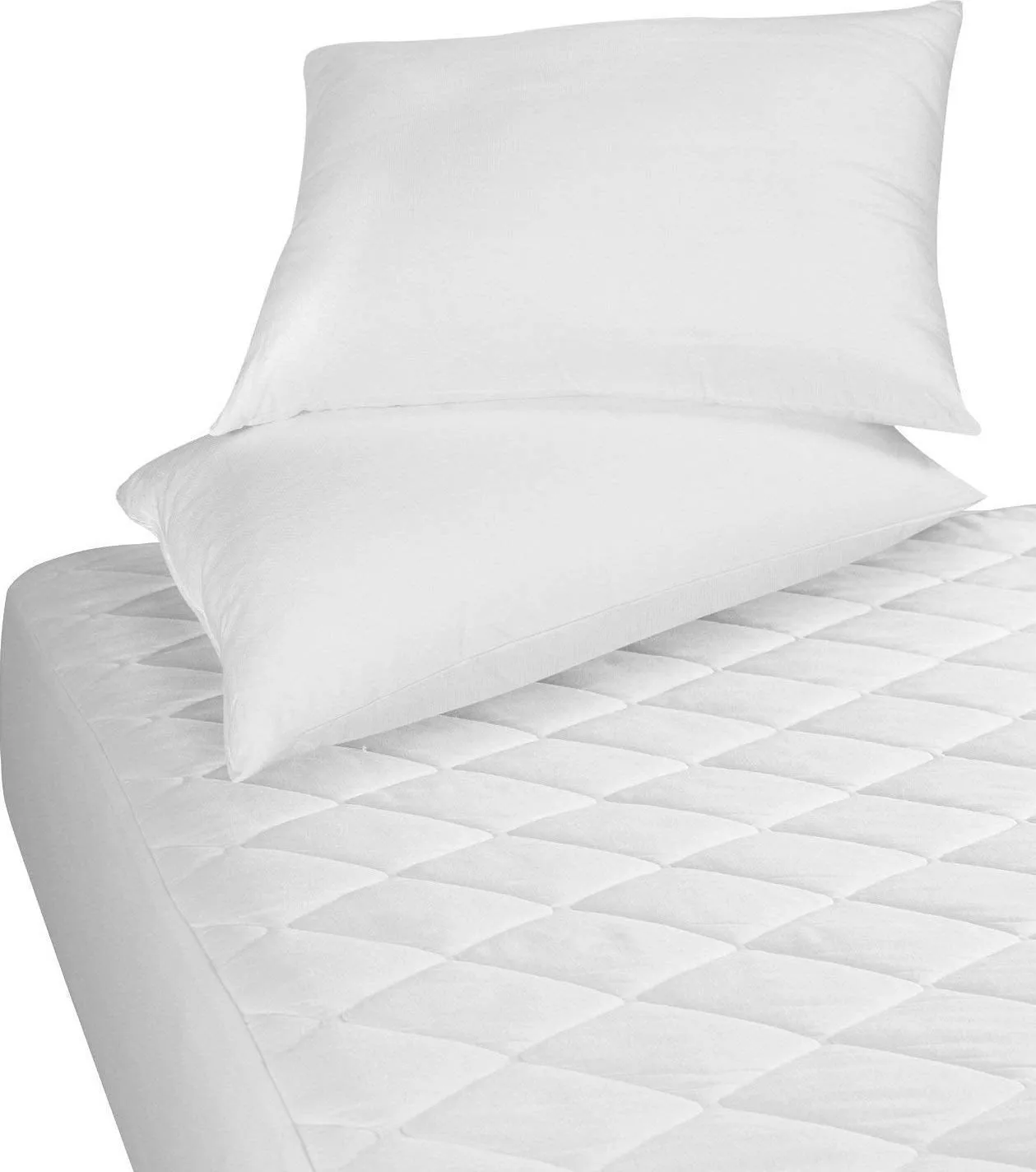 Utopia Bedding Quilted Fitted Mattress Pad (Queen) - Mattress Cover Stretches up to 16 Inches Deep - Mattress Topper