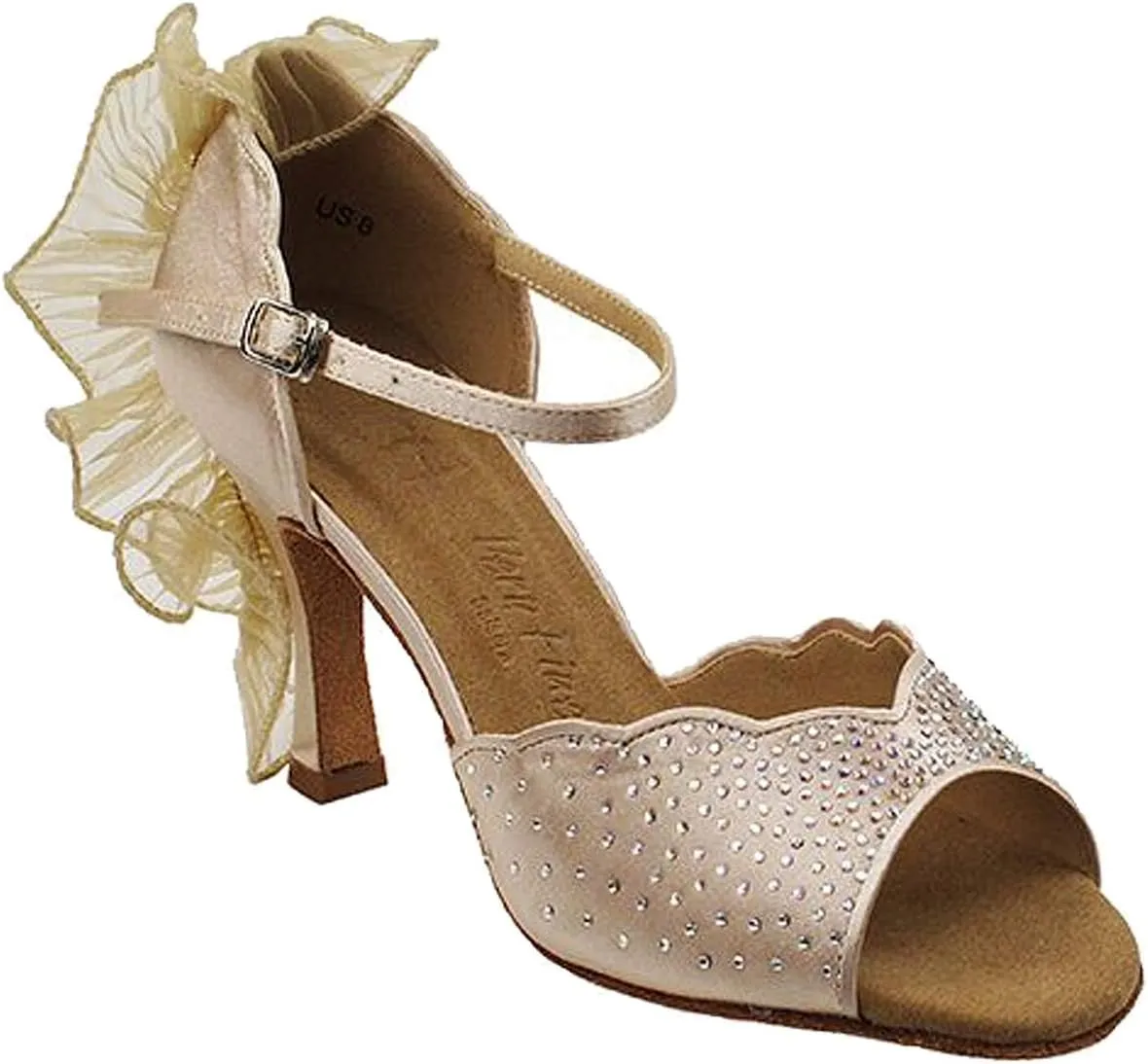 Very Fine Dance Shoes Women's Ballroom Dance Shoes Tango Wedding Party Latin Salsa Dance Shoes Flesh Satin Sera7014EB Comfortable 2.5" Heel 10 M US [Bundle of 5]
