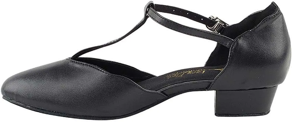 Very Fine Women's Ballroom Dance Shoes Salsa Latin Practice Shoes 6819FTEB Comfortable Dance Shoes 1" [Bundle of 5]