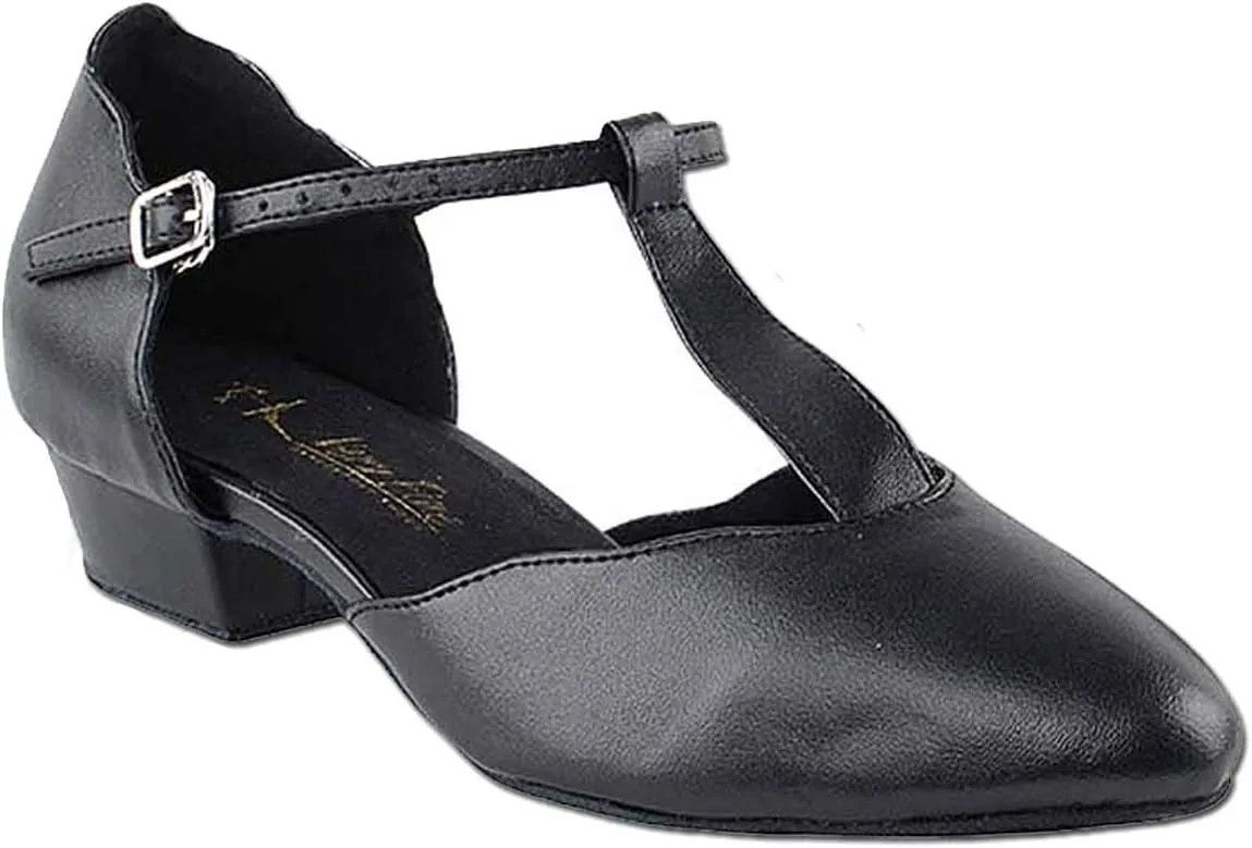 Very Fine Women's Ballroom Dance Shoes Salsa Latin Practice Shoes 6819FTEB Comfortable Dance Shoes 1" [Bundle of 5]