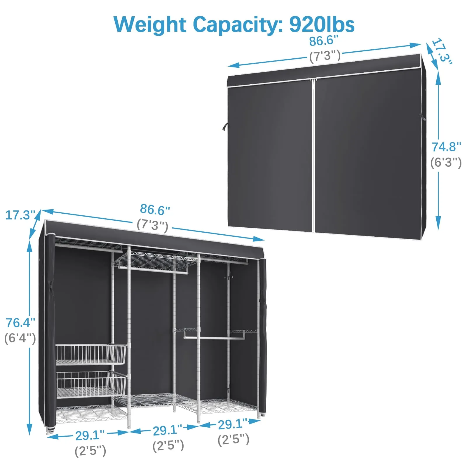 VIPEK V10C Garment Rack