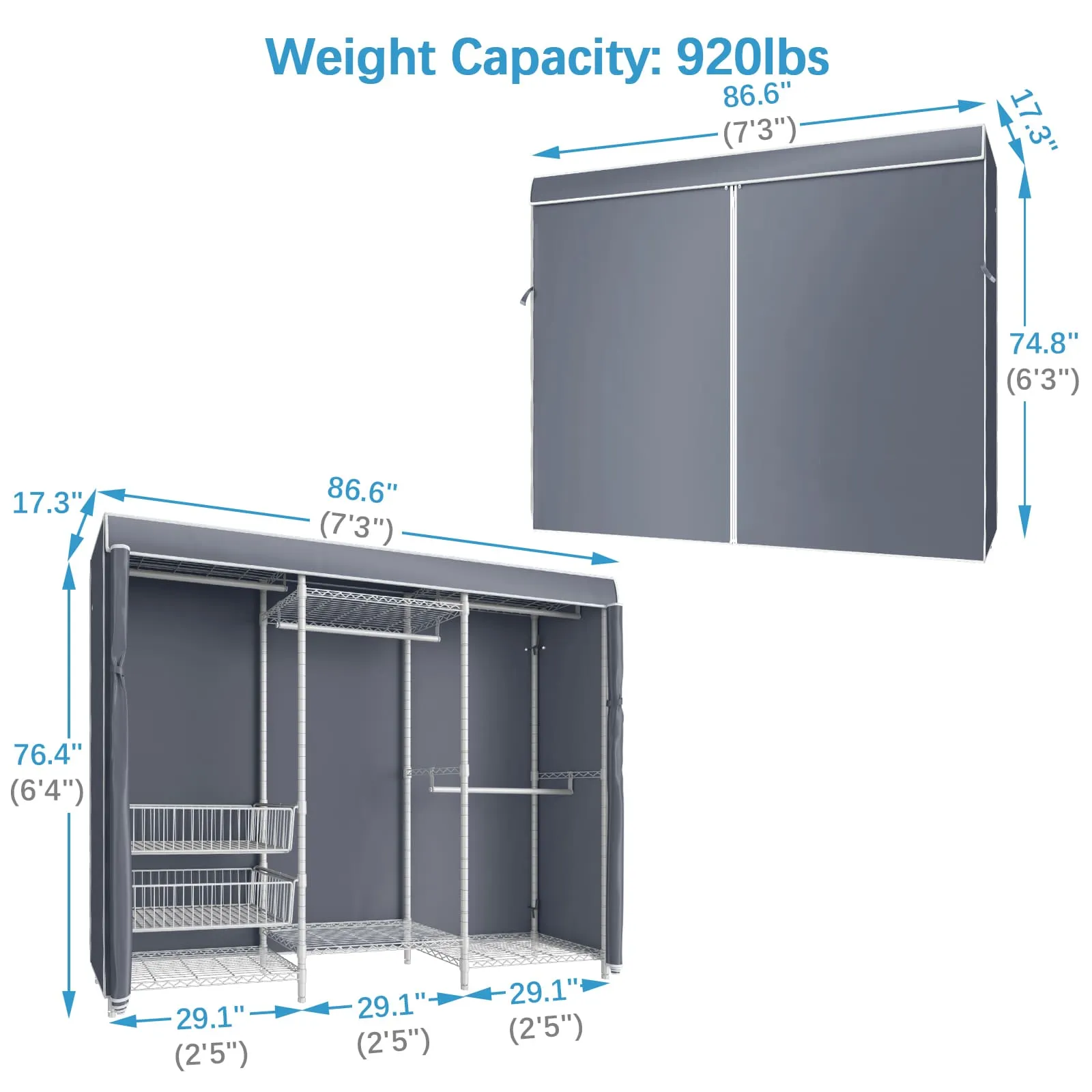 VIPEK V10C Garment Rack