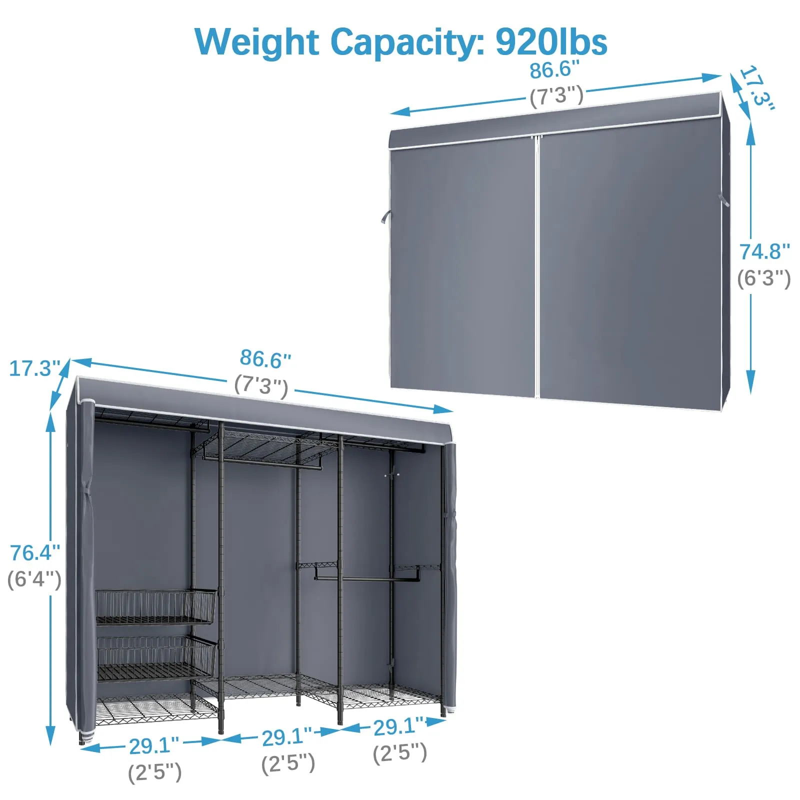 VIPEK V10C Garment Rack