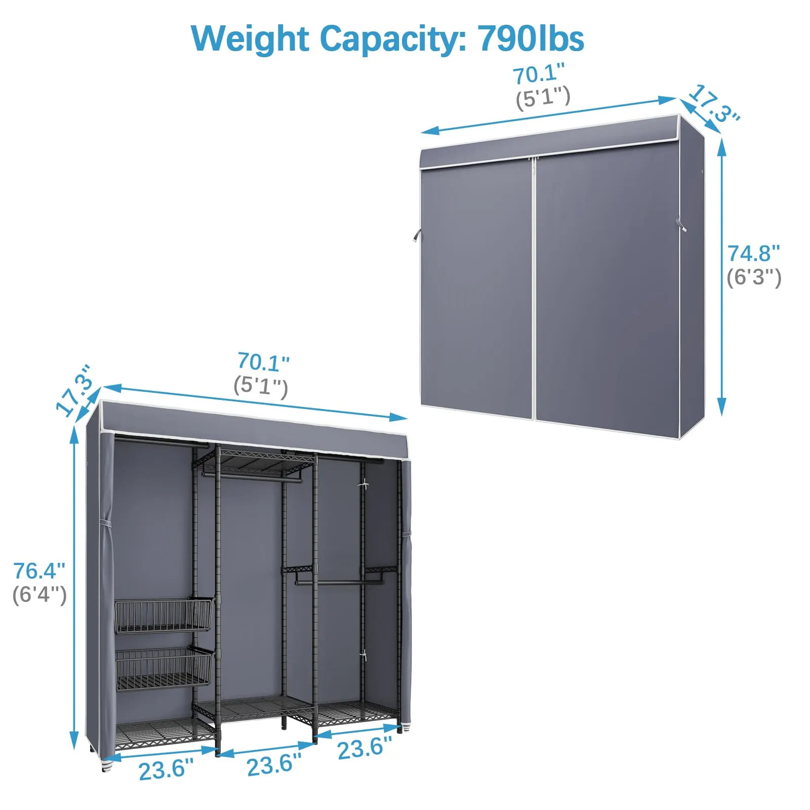 VIPEK V10C Garment Rack