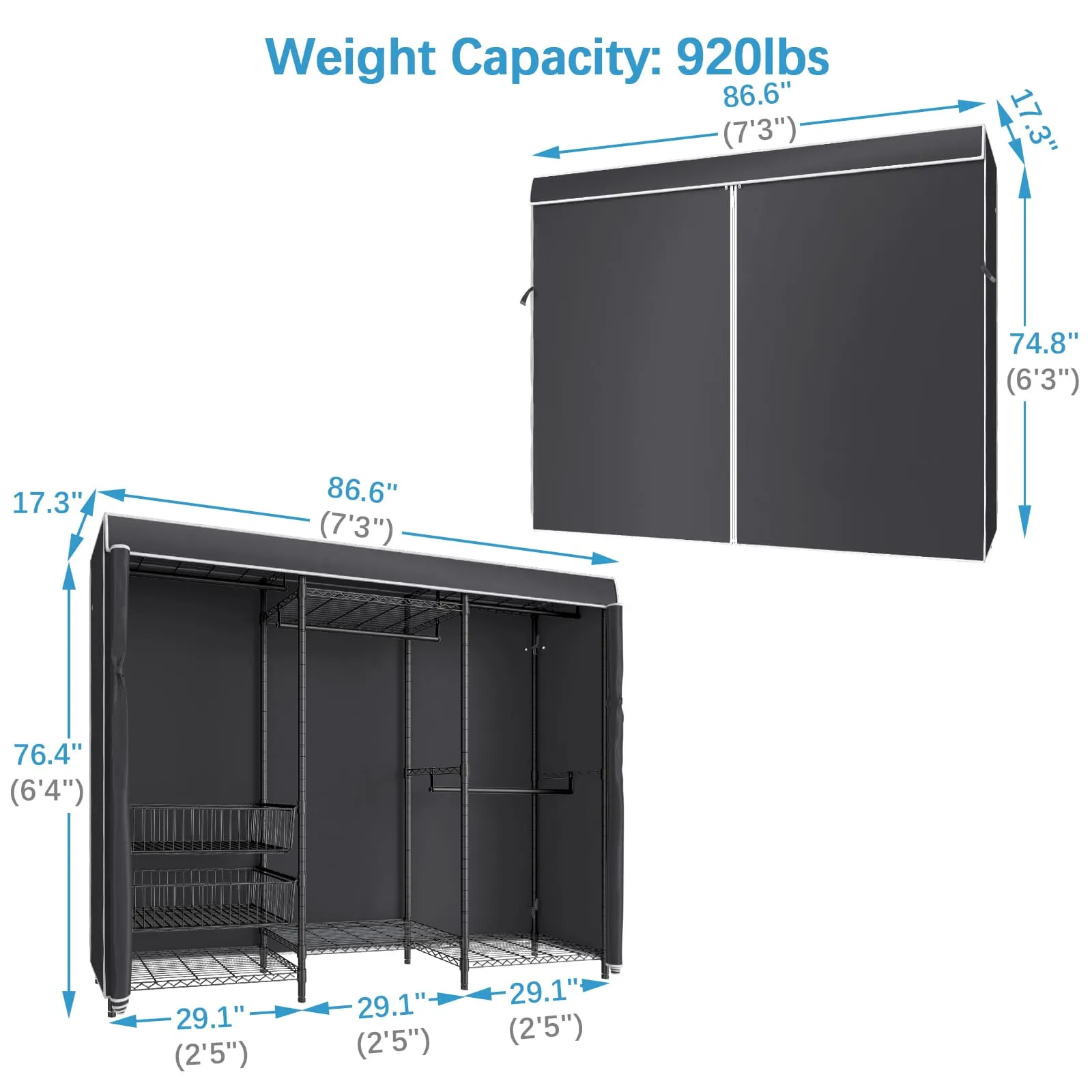 VIPEK V10C Garment Rack