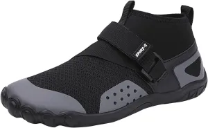 Water Shoes Men Wide Toe Non Slip Casual Arch Support with Drainage for Beach Swim Surf Water Sport