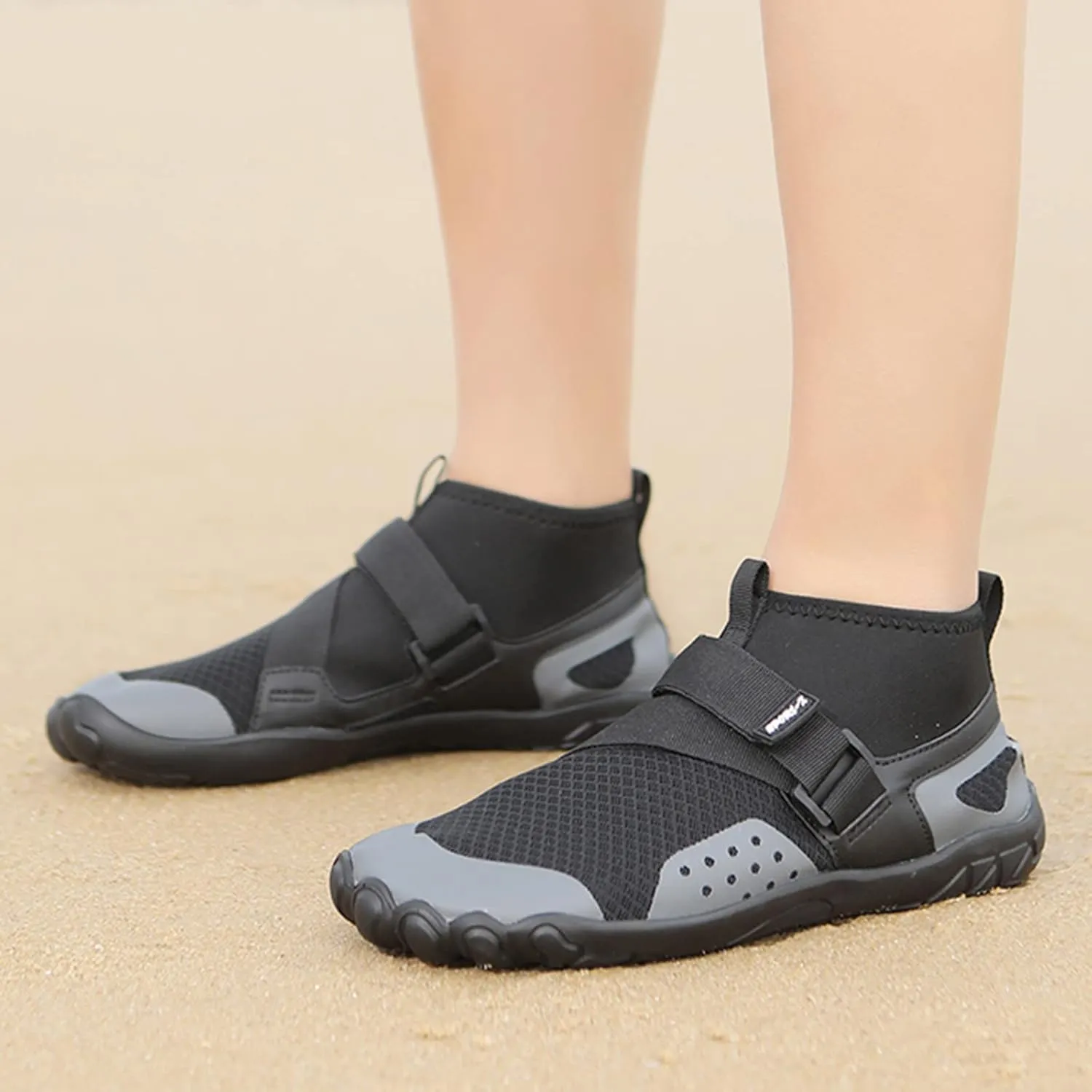 Water Shoes Men Wide Toe Non Slip Casual Arch Support with Drainage for Beach Swim Surf Water Sport