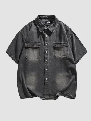 WLS Retro Washed Denim Shirt