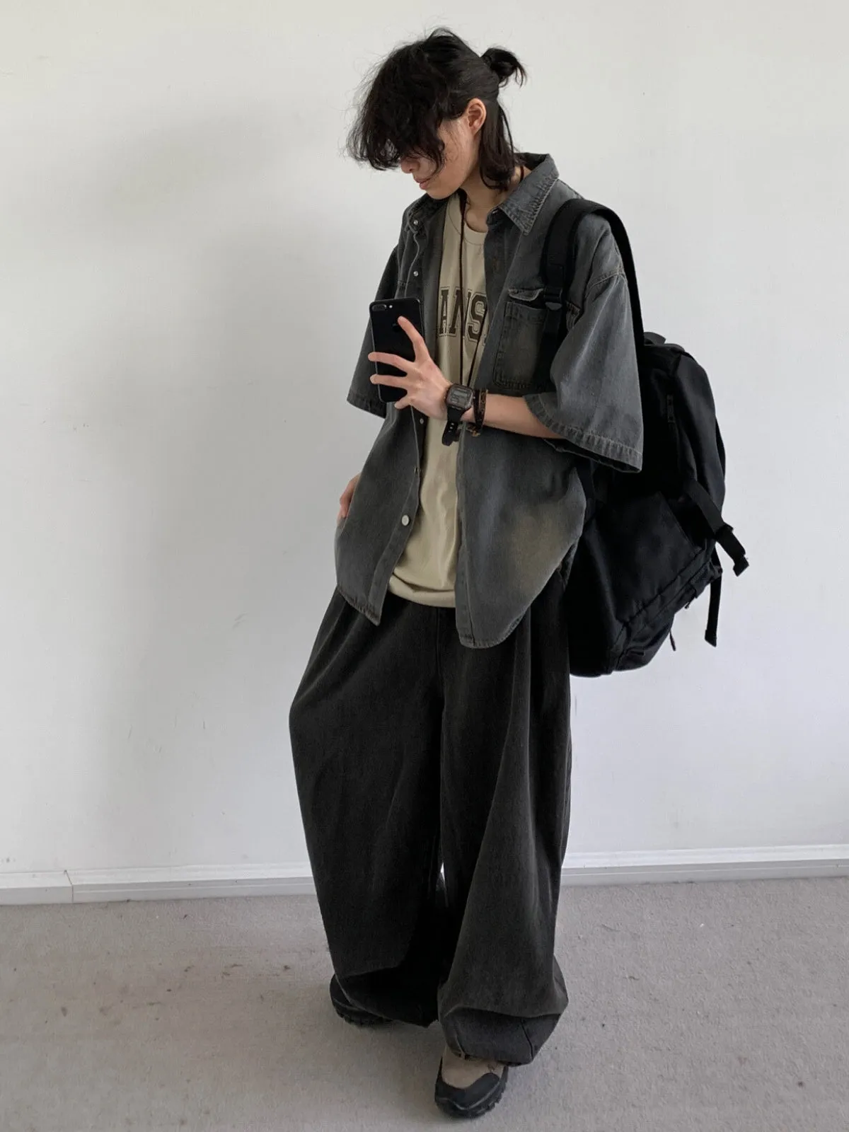 WLS Retro Washed Denim Shirt