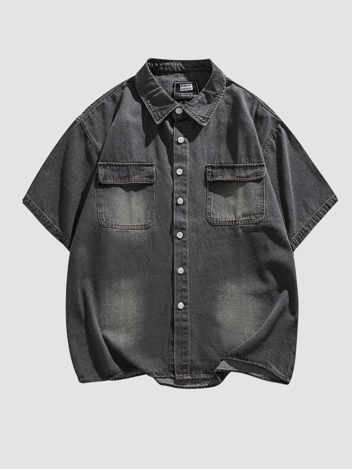 WLS Retro Washed Denim Shirt