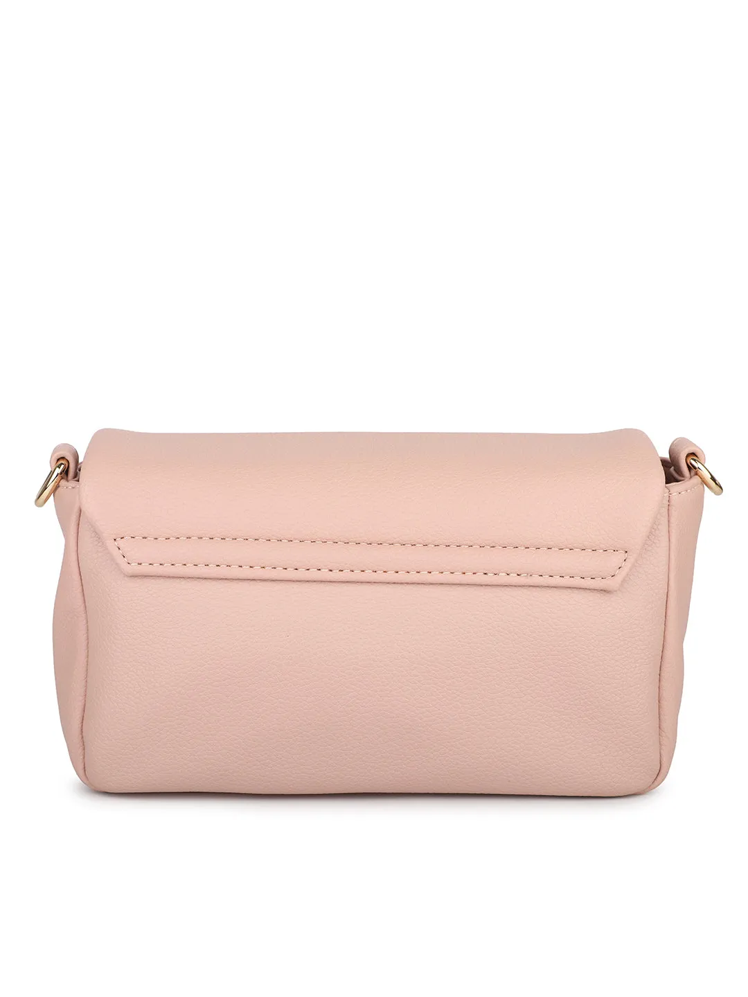 Women Pink Solid Sling Bag