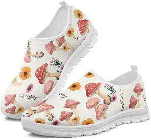 Womens Casual Sneakers Low Cut Non Slip Soft Breathable Lightweight Gym Exercise Walking Shoes