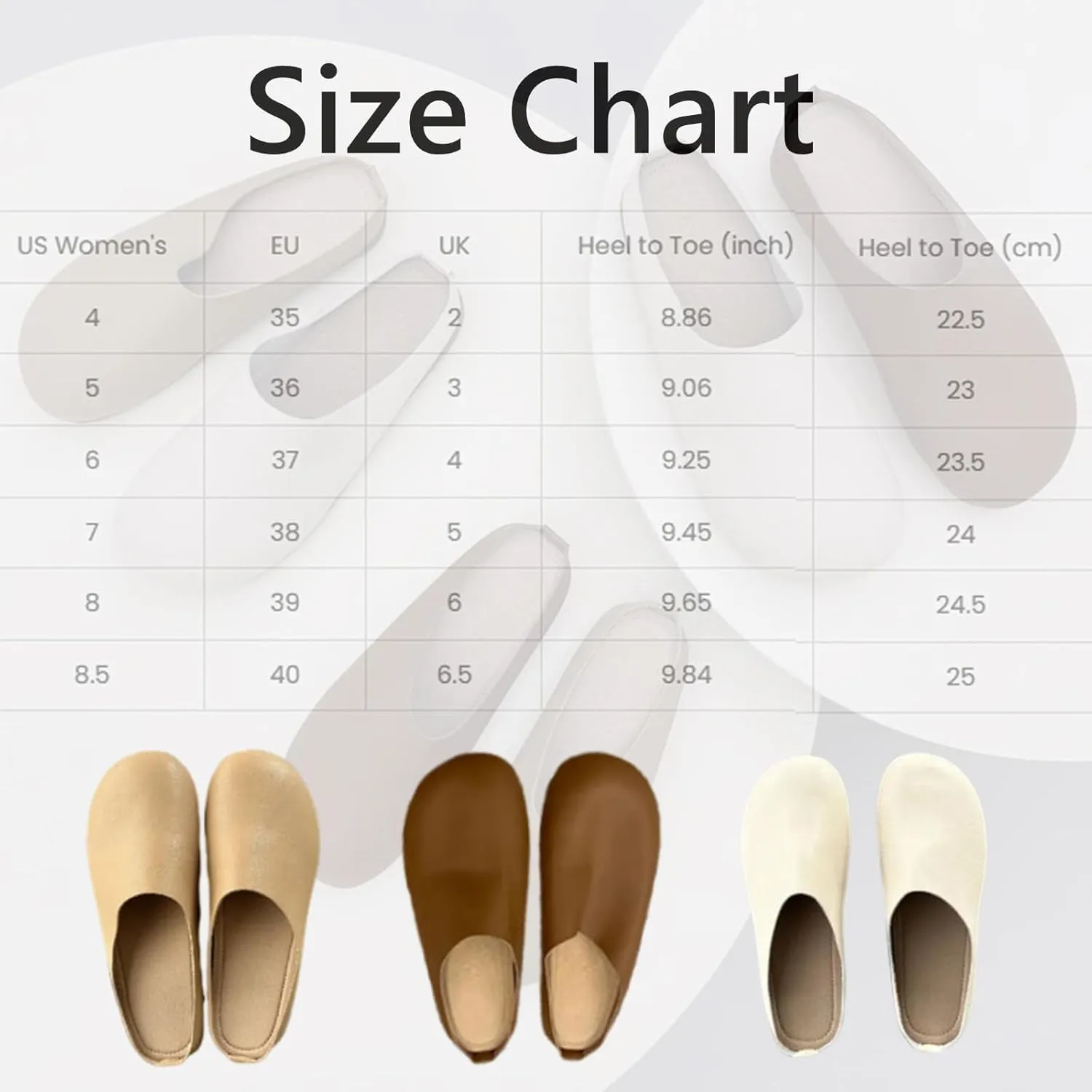 Women's Italian Leather Slippers Orthopedic Shoes,Slip on Closed Toe Orthopedic Mules with Arch Support