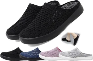 Women's Orthopedic Mesh Mules  Lightweight Slip-On Clogs with Arch Support, Breathable Backless Walking Shoes for Work, Travel & Everyday Comfort