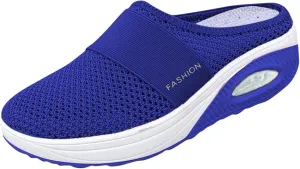 Women's Orthopedic Mules Sneakers Slip On Soft Cushion Nursing Shoes Arch Support Slippers Breathable Mesh Shoes