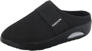 Women's Orthopedic Mules Sneakers Slip On Soft Cushion Nursing Shoes Arch Support Slippers Breathable Mesh Shoes