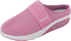 Women's Orthopedic Mules Sneakers Slip On Soft Cushion Nursing Shoes Arch Support Slippers Breathable Mesh Shoes