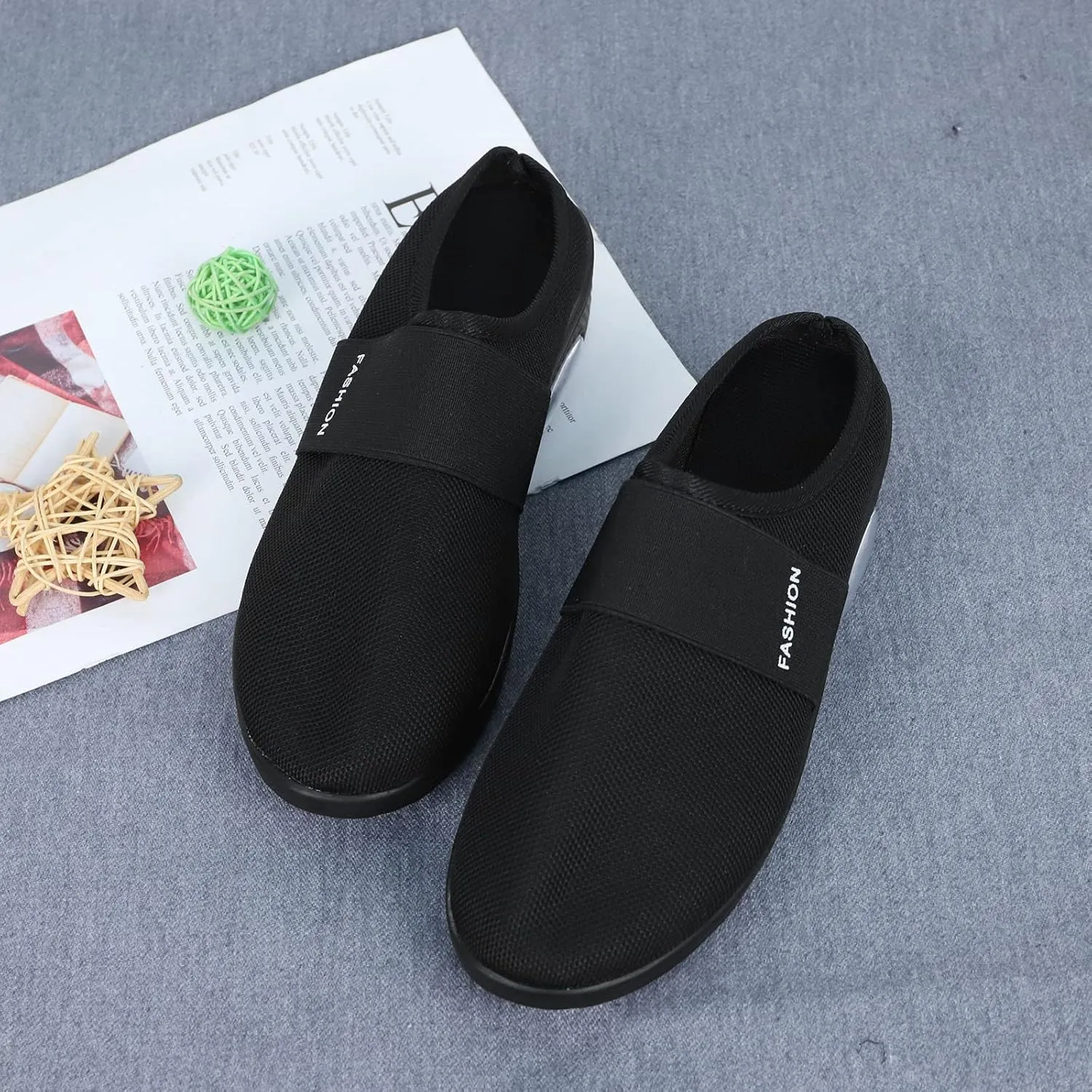 Women's Orthopedic Mules Sneakers Slip On Soft Cushion Nursing Shoes Arch Support Slippers Breathable Mesh Shoes