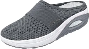 Women's Orthopedic Mules Sneakers Slip On Soft Cushion Nursing Shoes Arch Support Slippers Breathable Mesh Shoes