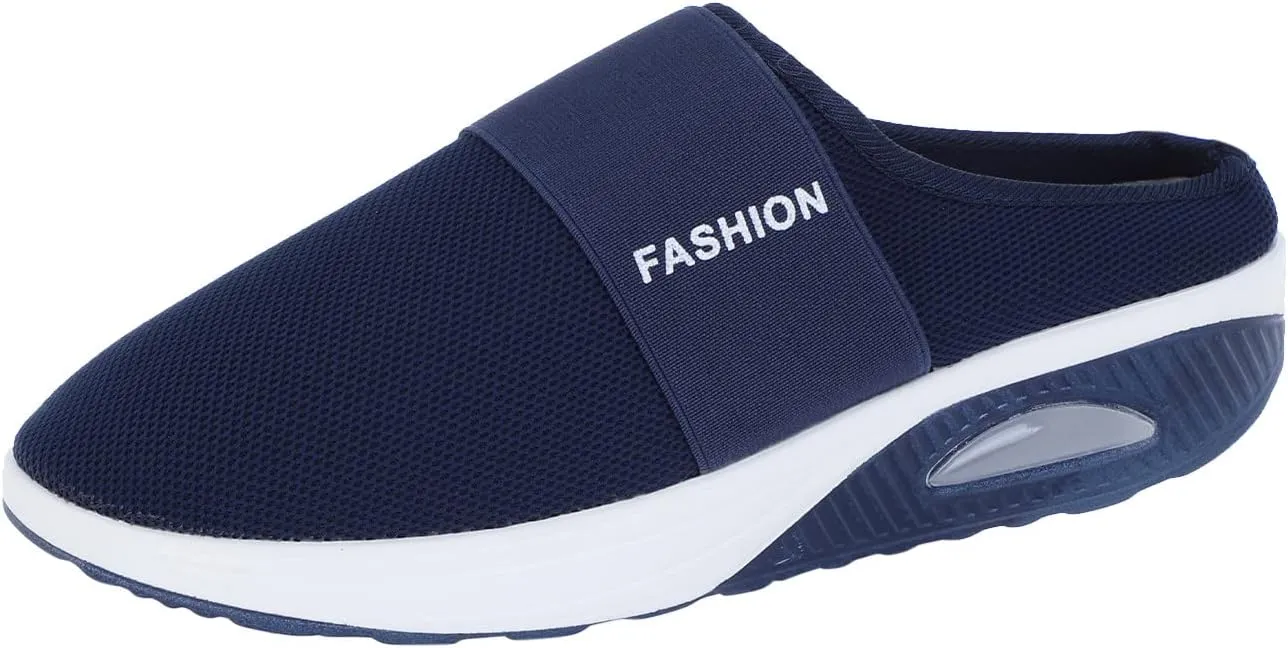 Women's Orthopedic Mules Sneakers Slip On Soft Cushion Nursing Shoes Arch Support Slippers Breathable Mesh Shoes